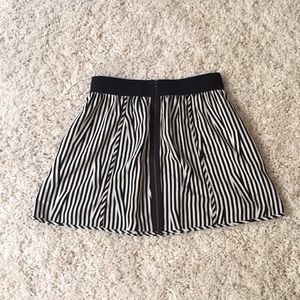 Black and White Mini Skirt